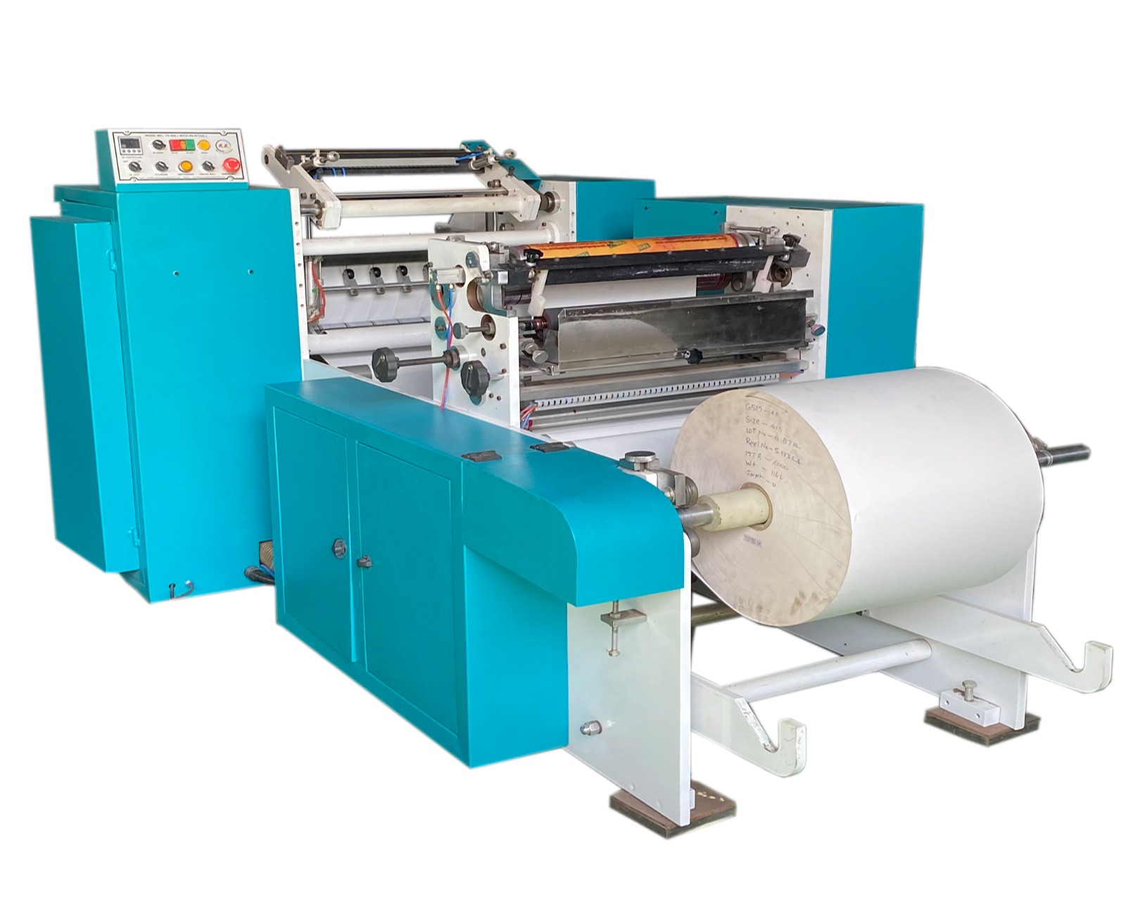 Thermal Paper Slitting With One Colour Printing Machine